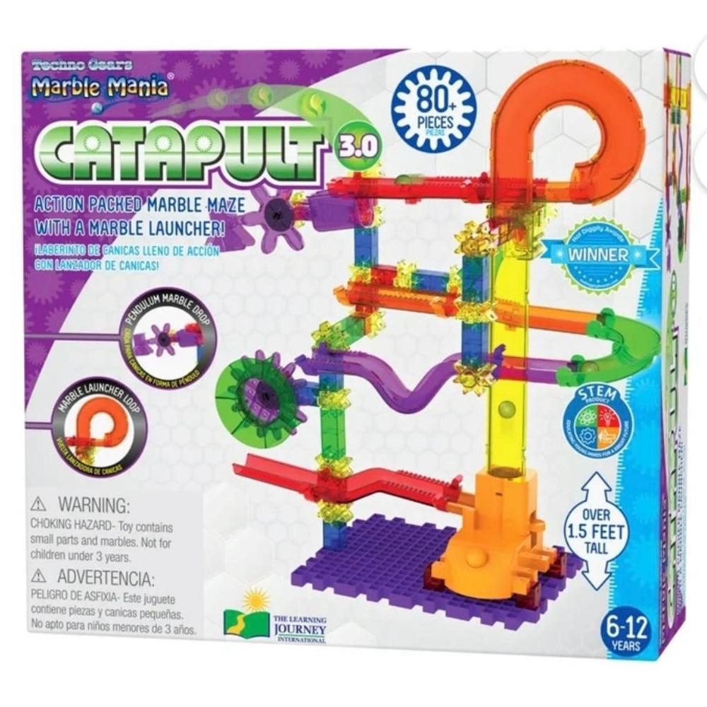 The Learning Journey: Techno Gears Marble Mania - Catapult 3.0 (80+ pcs)